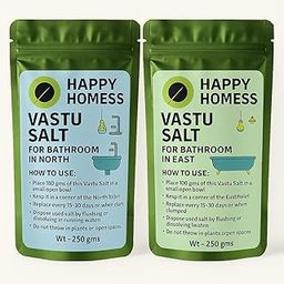 Happy Homess Vastu Salt for washroom North and East Directions 250 gram each packet Pack of 2-image-56