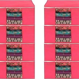 Shaping Fabric Garment Cover Non-Woven 90 GSM with Transparent Window & Double Metal Zipper – Pack of 8 | Dustproof Clothes Storage Bag for Sarees, Suits, Jackets, Shirts SCXLRL1582493517524148523713-image-38