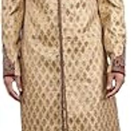 Men's Woven Design with Embroidery Ethnic Sherwani Set-picture-23