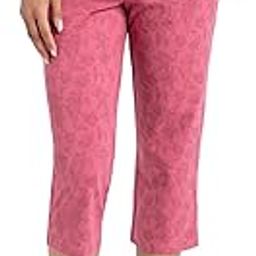 jockey 1300 Women's Super Combed Cotton Elastane Stretch Slim Fit Mid Rise Printed Capri with Side Pockets-picture-14