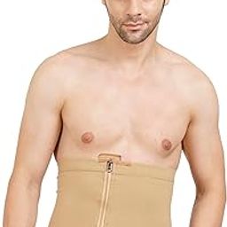 Dermapress Abdominal Shapewear | Moderate Compression | Zip Closure | Support for Post-Cesarean, Postpartum, and Abdominal Liposuction | Umbilical and Abdominal Hernia (Beige, S)-image-67