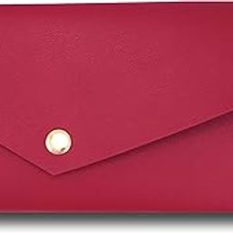 Vegan Leather Aurora Wallet for Women, Clutch for Women Daily Use, Ladies Hand Purse for Women Stylish Wallet with Phone Pocket & 6 Card Slot, Women Purse, Hand Wallet Clutch - Maroon-16