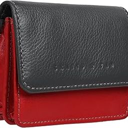 Nappa Black Leather Women's Slim Wallet with Coin Purse, Credit Card Slots, ID Window, RFID Protection, and Gift Box-19