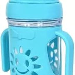 TRIBBO Proof Baby Sipper Sun Face Design Water Bottle | Soft Silicon Spout and Straw Sipper for Girls & Boys(200 ML) (Pack of 2)(Multicolour)-image-27