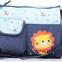 Baby Bucket Womens Baby Diaper Nappy Changing Baby Diaper Bag Mummy Bag Handbag-(Pack Of 1 Navy Lion),Diaper Backpack-21