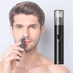 Kreni Nose Hair Trimmer, Painless Detachable Nose Hair Clipper, Waterproof Nose Trimmer for Men and Women, Quiet and Lightweight Ear and Nose Hair Trimmer (Black)-image-25