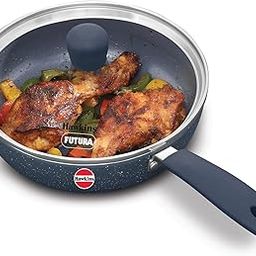 Hawkins Ceramic Nonstick Frying Pan, 19 cm Diameter, Induction Fry Pan with Glass Lid, Granite Omlette Egg Pan (ICF19G)-picture-6