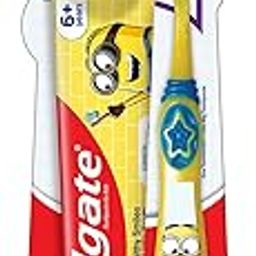 Colgate Kids (6+ Years) Minion Toothbrush, Extra Soft With Tongue Cleaner - 1 Pc & Minion Toothpaste - 40 Grams, Manual, Multicolor-image-57