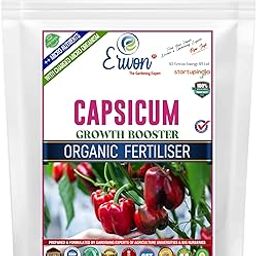Erwon® Capsicum Growth Booster, Premium Essential Powerful Organic Fertilizer for Overall Growth of Capsicum Plants, with Charged Micro-Organism and ++ Micronutrients (900 gm)-picture-15