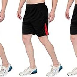Unisex Polycotton Sports & Gym Shorts 5 Colors (Free Size: 28-34 Inches)-picture-46