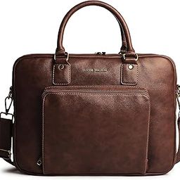 Professional Vegan Leather Messenger Briefcase Bag for Office |Fits upto 14/15 / 16 inch Laptop |Separate Padded Laptop Compartment |Water Resistant |Men & Women |16L-picture-32