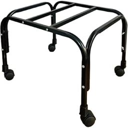 StandPoint | Iron Cooler Trolley Stand | Black | 100kg Load Capacity | Heavy Bush Wheels | Rust-Resistant | Easy Fit | Made in India-24