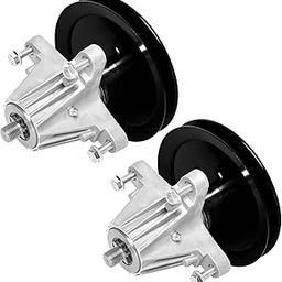 46" Deck Lawn Mower Spindle Assembly Replaces for Cub Cadet MTD 918-04865 918-04865A 618-04636 618-04636A 618-04865A 285-847 Rotary 13029 Sunbelt B1CC113 LTX1045 Series with 4 Mounting Bolts (2 PACK)-image-5
