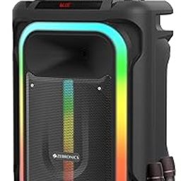 ZEBRONICS Buddy 300 Portable Party DJ Speaker with 220 Watts, Supports Bluetooth, USB, AUX, mSD, TWS, Voice Changing Wireless MIC, Karaoke Function, Up to 7h Backup, RGB LED Lights-26