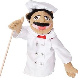 Melissa & Doug Chef Puppet with Detachable Wooden Rod for Animated Gestures-3
