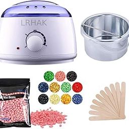LRHAK Wax Heater For Women, Professional Wax Machine Hot Wax Warmer Waxing Automatic Heater, Hair Removal Waxing Kit Women All Skin Types Hands, Legs, Underarms, Bikini, Intimate Area Waxing Combo Kit (Wax Heate + Beans)-image-85