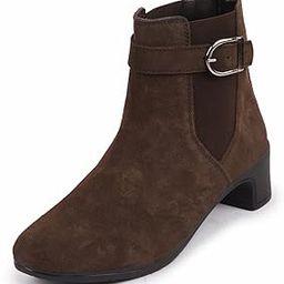 Women Flared Heel Boots-image-86