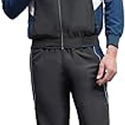 Mens Solid Band Collar Full Sleeve Tracksuit (224066573)-picture-15