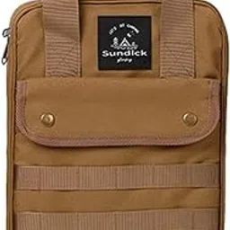 secret desire Camping Utensils Organizer Travel Cutlery Storage Bag for Fishing Travel BBQ Brown-picture-30