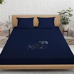 Ultra Soft Terry Cotton Waterproof Mattress Protector Breathable Hypoallergenic Mattresses Cover for Queen Size Bed (Blue-60x78 Inches)-picture-6