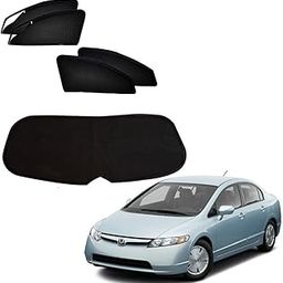 Kozdiko Zipper Magnetic Car Curtain Set of 4 Pcs with Dicky for Volkswagen Polo-24