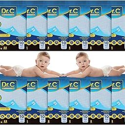 TUNSECHY Dr C (10X12 Packs=120 Sheets) Disposable Baby Bed Pad Underpad Changing Mat Pad Liners for Newborn Baby Kids with 4 Non Slip Fixing Tape– Hypoallergenic Superior Absorbency Underpad 60x90cm-image-27