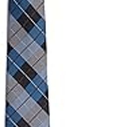 Blue Check Formal Pocket Square Neck Tie Cufflink Set For Men Gift Combo-picture-27