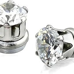 Metal 5mm Clip-On No-Piercing Magnetic Ear Stud Earrings For Men And Women (1 Pair)-image-80