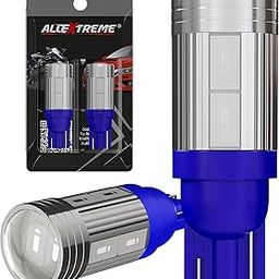 Allextreme Universal T10 LED Parking Light 8 SMD Super Bright Interior Pilot License Plate Dome Indicator Lamp Bulb for Car Bike and Motorcycle (4W, Blue, 2 PCS)-30