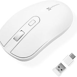X9 Performance Wireless USB C Mouse With Type C Receiver - Cordless Multi-Device for MacBook Pro/Air, Apple Mac, iMac, Laptop, PC Computer - 2.4G RF White-23