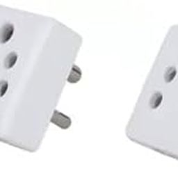 Pack of 2 Pieces 5 Pin Multi Plug Socket Universal Travel Adaptor (ESP191)-2
