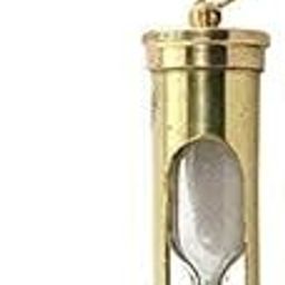 FICUS GIFT Brass Sand Timer Hourglass Keychain by English Pirate-48