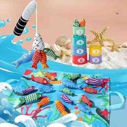 Turtlebee Catch & Count- Montessori Fishing Game for Toddlers 1-3 | Baby Toys for 1 Year Old- 22PCS Counting, Color Sorting & Shape Learning Toy | Gift for 1-3 Year Old Boys & Girls-image-52