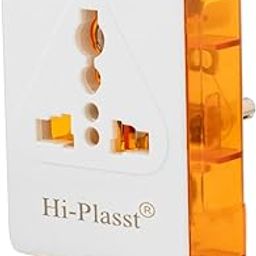 Hi-Plasst 3 Pin Multi Plug Extension Socket & Travel Adapter-6A Universal Multi Plug, White | Portable Socket Adapter-14