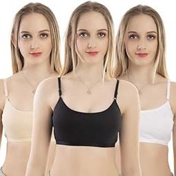 Pure Cotton Womens Non Padded Wire Free Sports Bra-picture-5