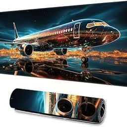 EASETENSIL Anti-Slip Keyboard Large Mouse Pad, Large Rubber Base Desk Mat Mousepad,Gaming Mousepad (Airplane)-21