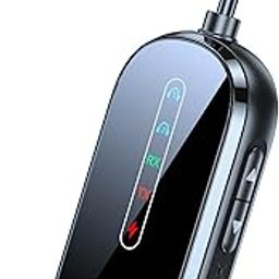 KAIY - Bluetooth 5.4 Adapter for 2 AirPods/Headphones, Audio Transmitter Receiver, Wireless TV Transmitter, 3.5mm Aux Adapter, Black-image-35