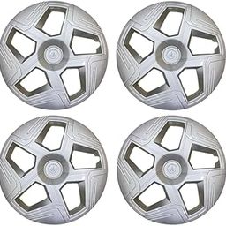 Panewaj Car Wheel Cover Wheel Cap with Rings TATA Nexon 2023 Model Sporty Looks Car Wheel Size 16 Inch Press Fitting Rims Set of 4 Pieces (Color Silver 2)-image-36
