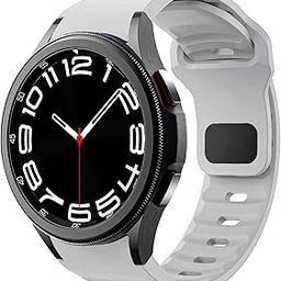 VEMIGON Rugged No Gap Strap Compatible with Samsung Galaxy Watch 7 6 5 4 Bands 44mm 40mm/Galaxy Watch 6 Classic 47mm 43mm/Watch 5 Pro 45mm/Watch 4 Classic 46mm 42mm, Silicone Replacement Sport Loop-picture-17
