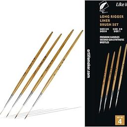 Like it Long Liner/Detailing Paint Pointed Rigger Script Brushes Range Size: 000, Size: 00, Size: 0, Size: 1-picture-10