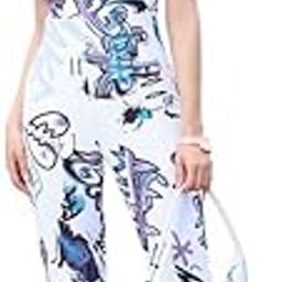 Multicolor Women's Jumpsuit- Cotton Blend Fashion Jumpsuit, (11104)-image-60