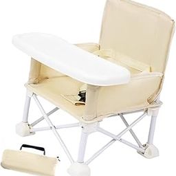 ATORSE® Travel Booster Seat with Tray for Baby Feeding Chair for Girls Boys Children Beige-image-54