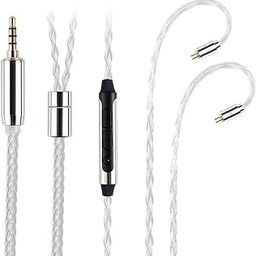 Concept Kart AUDIOCULAR C03 8 Core Silver Plated Upgrade Cable for IEMs, 2Pin 0.78mm Connector, Improved Sound Quality, Volume & Mic Control, Universal 3.5mm Plug Visit the Store-2
