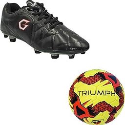 Football PVC Boss Yellow with Gowin Football Shoe Mercury Black Size-3-image-90