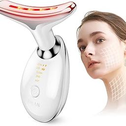 Wrinkle Remover Face Massager Slimming and Uplift Wand - Eye, Face, Neck Massage Roller, Double Chin Reducer, Skin Tightening Facial Toning for Smooth Glowing Skin (7 in 1 LED, Multicolor)-image-54