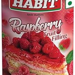 HABIT Raspberry Fruit Filling – 610g | WITH Raspberries CHUNKS | Smooth, Semi-Thick Texture with Sweet, Fruity Flavor | Perfect for Cakes, Pastries, Donuts, Sandwich Cookies, Creams & Pies-image-95