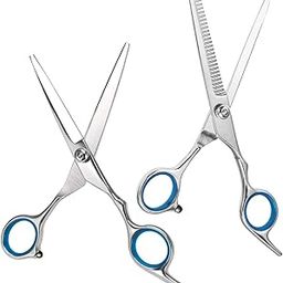 MAYCREATE® Hair cutting scissor Professional Stainless Steel Hair Cutting Thinning Scissors Hairdressing Styling Set For Barber or Beauty Saloon Home-48