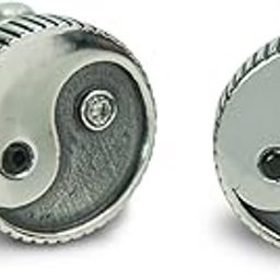 Jewellery 925 Sterling Silver Yin Yang Cufflinks for Men and Women (Gifts for Him/Her)-image-7