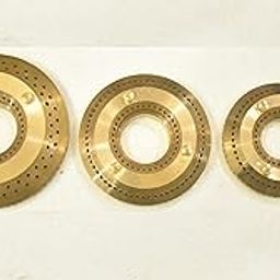 AST? Brass Burner Cap Set of 3 Suitable for All Faber Brand Auto Ignition Gas Stoves (1 Jumbo - 9.2 Cm, 1 Medium - 7.8 Cm, 1 Small - 6.8 Cm)-image-57