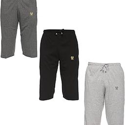 Regular Fit Men Capris Pack of 3-MACK57837-picture-16